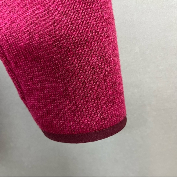 Eddie Bauer Pink Fleece Pullover Snap Neck Ling Sleeve Jacket - Picture 7 of 15